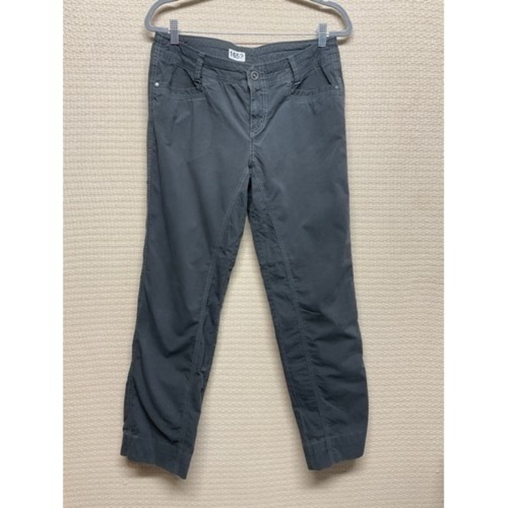 Kuhl Vintage Patina Dye Gray Outdoor Hiking Straight Pants Women 12 Regβ China